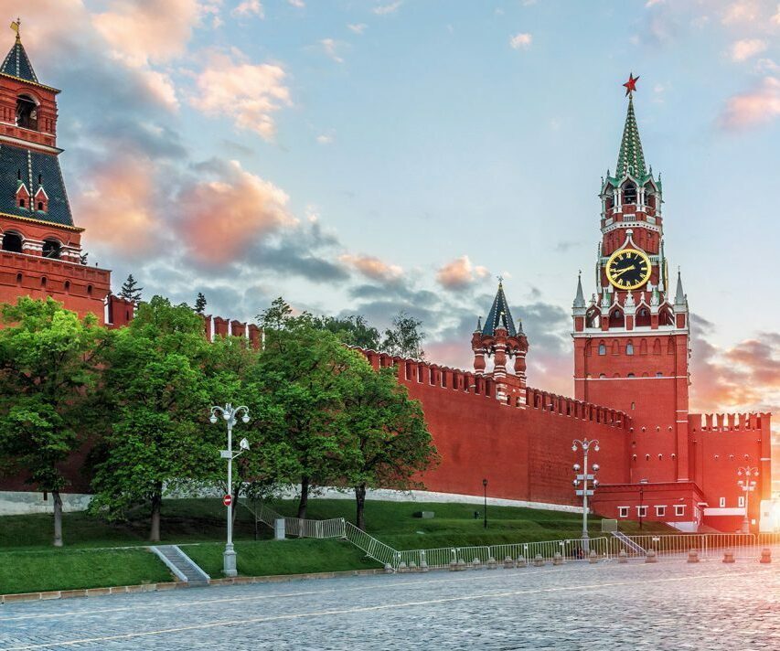 Moscow Kremlin walls and towers historic fortress Russia