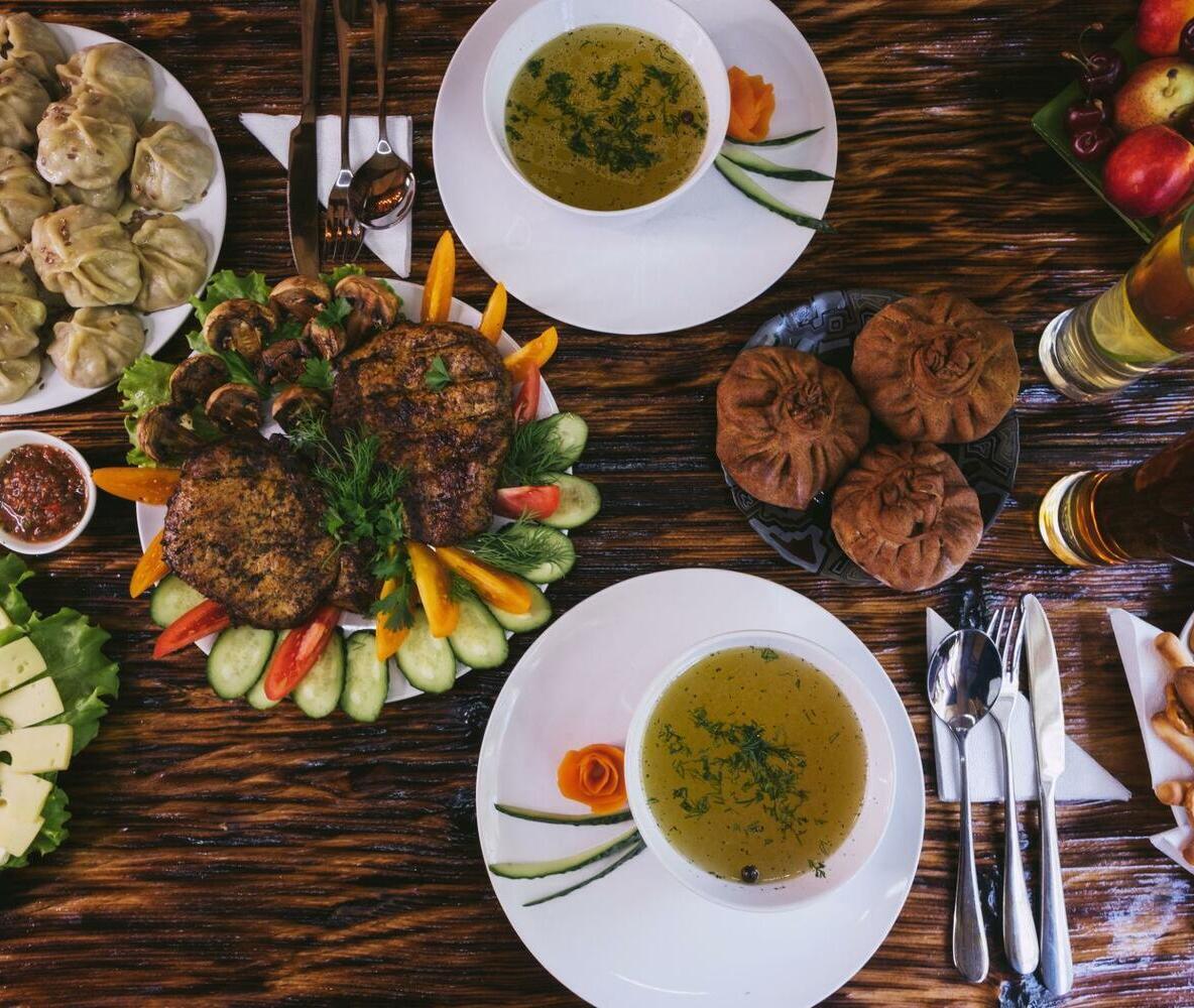 Traditional Altai dishes served in a cozy Siberian setting. Discover authentic local cuisine, herbal teas, dairy products, grilled meat, and regional specialties of the Altai Mountains.