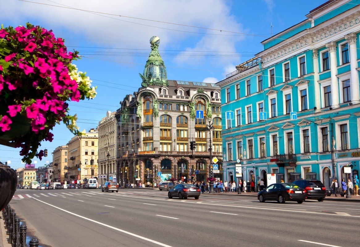 Nevsky Prospect street Saint Petersburg Russia