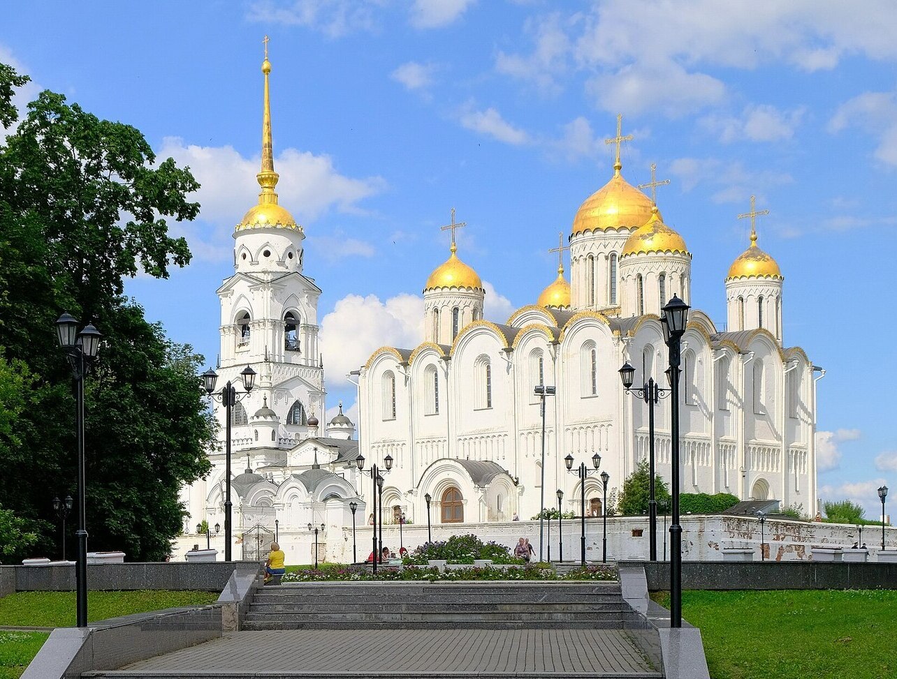 Assumption Cathedral in Vladimir Assumption Cathedral in Vladimir, a historic white-stone church in Russia’s Golden Ring