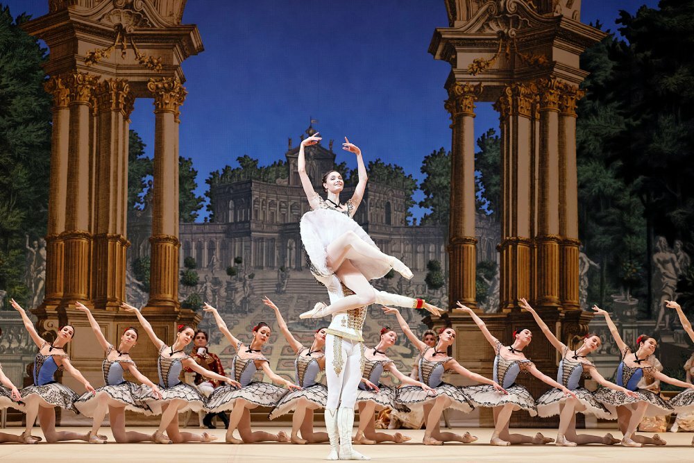 Russian ballet performance on stage