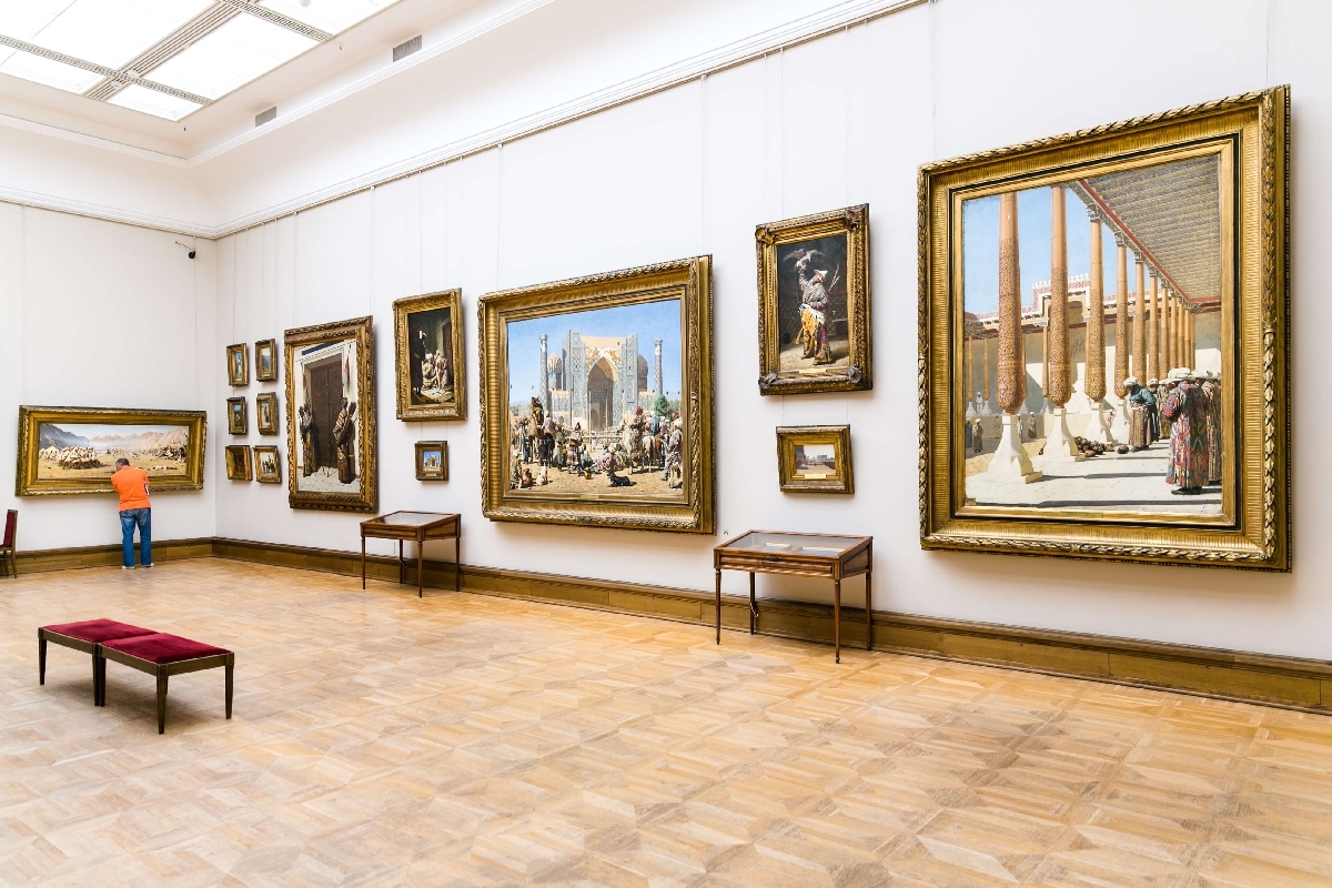 Russian paintings at the Tretyakov Gallery in Moscow